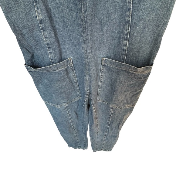 HG Denim High Roller Adjustable Jumpsuit Women's Blue Denim Overalls, Size S - Picture 4 of 13